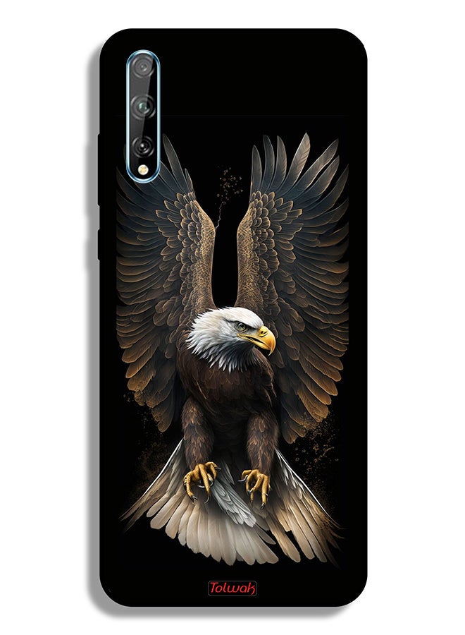 Tolwak Huawei Y8p Protective Case Cover Eagle Spread Wings - Image 2