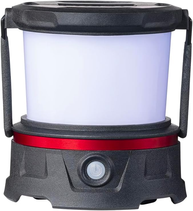 Coast COAST EAL10R 500 Lumen Rechargeable Emergency Camping Lantern with Red Flashing Mode Carabiner Diffuser Foldeable Handle Moonglow Low Mode 72 Hours of Runtime  - Image 1