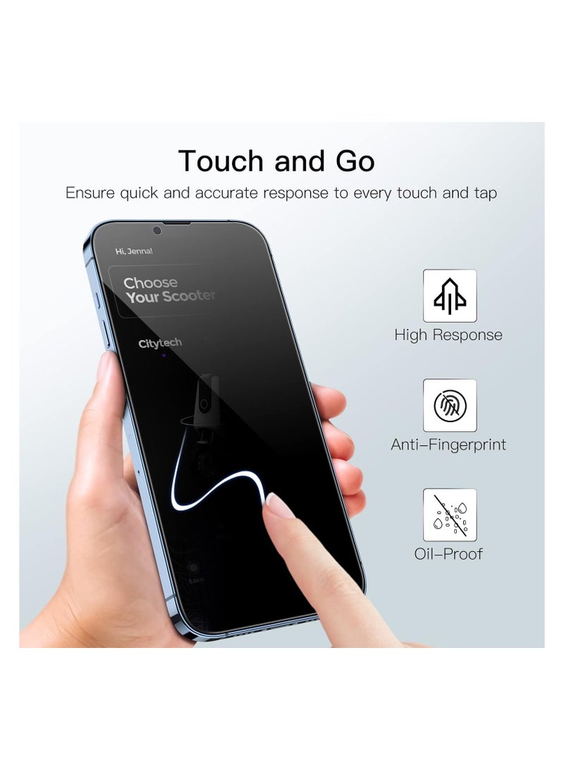 ARMOR Privacy Screen Protector for Apple iPhone 13 / iPhone 13 Pro 6.1-inch Black - Image 2