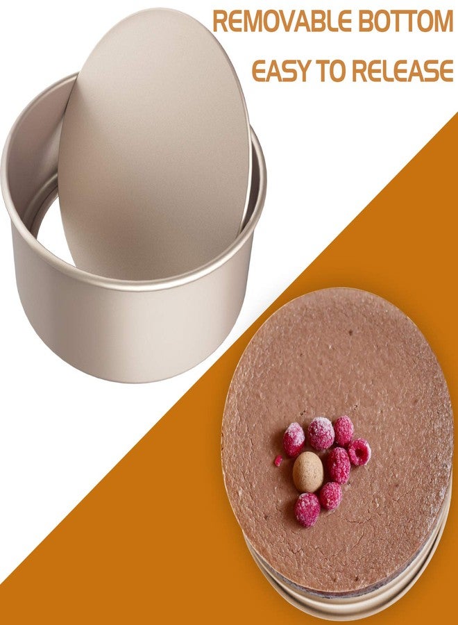 CHEFMADE Bakeware Round Cake Pan, 6-Inch with Removable Loose Bottom Nonstick & Quick Release Coating Chiffon Bakeware for Oven and Instant Pot Baking (Champagne Gold) - Image 5