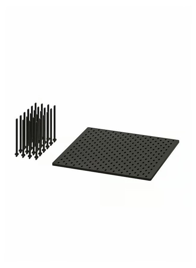 stoRk UPPDATERA, ABS Plastic, 24 Adjustable Pegs, for Plates, Pots and Lids (Pegboard drawer organiser, anthracite, 60 cm) - Image 1