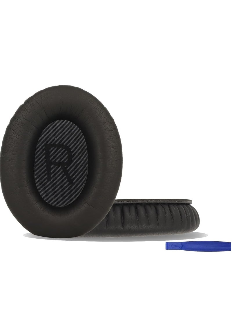 erorex Qc35 35Ii Earpad Cushions Replacement Pro M Professional Ear Pads Cups Compatible With Bose Quietcomfort 35 35 Ii Qc35 Qc35Ii Over Ear Headphones Black  - Image 1