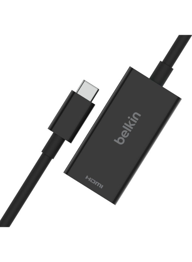 belkin Connect USB-C To HDMI 2.1 Adapter 8K, 4K, HDR Compatible HDMI Display, Plug And Play Audio/Video Accessory For MacBook, Chromebook, PC And Other Devices Black - Image 2