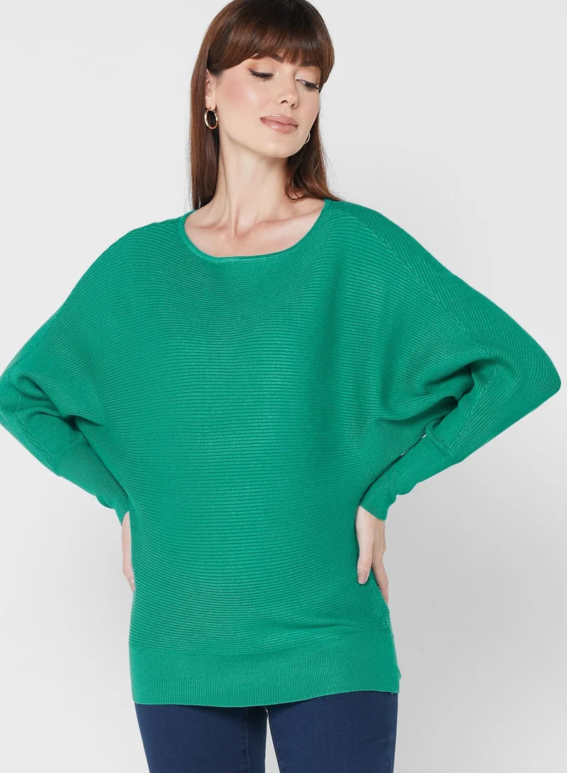 Mamalicious Boat Neck Knitted Top
