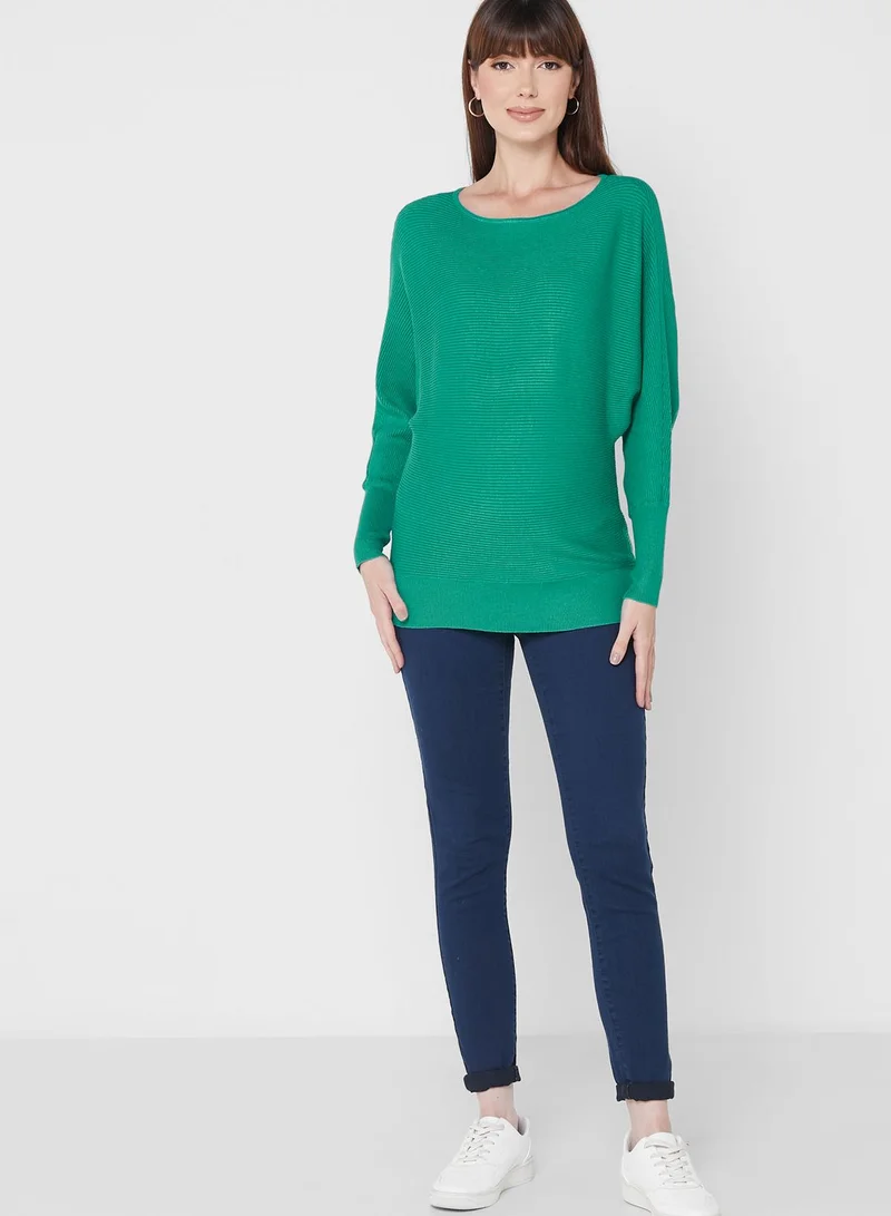 Mamalicious Boat Neck Knitted Top