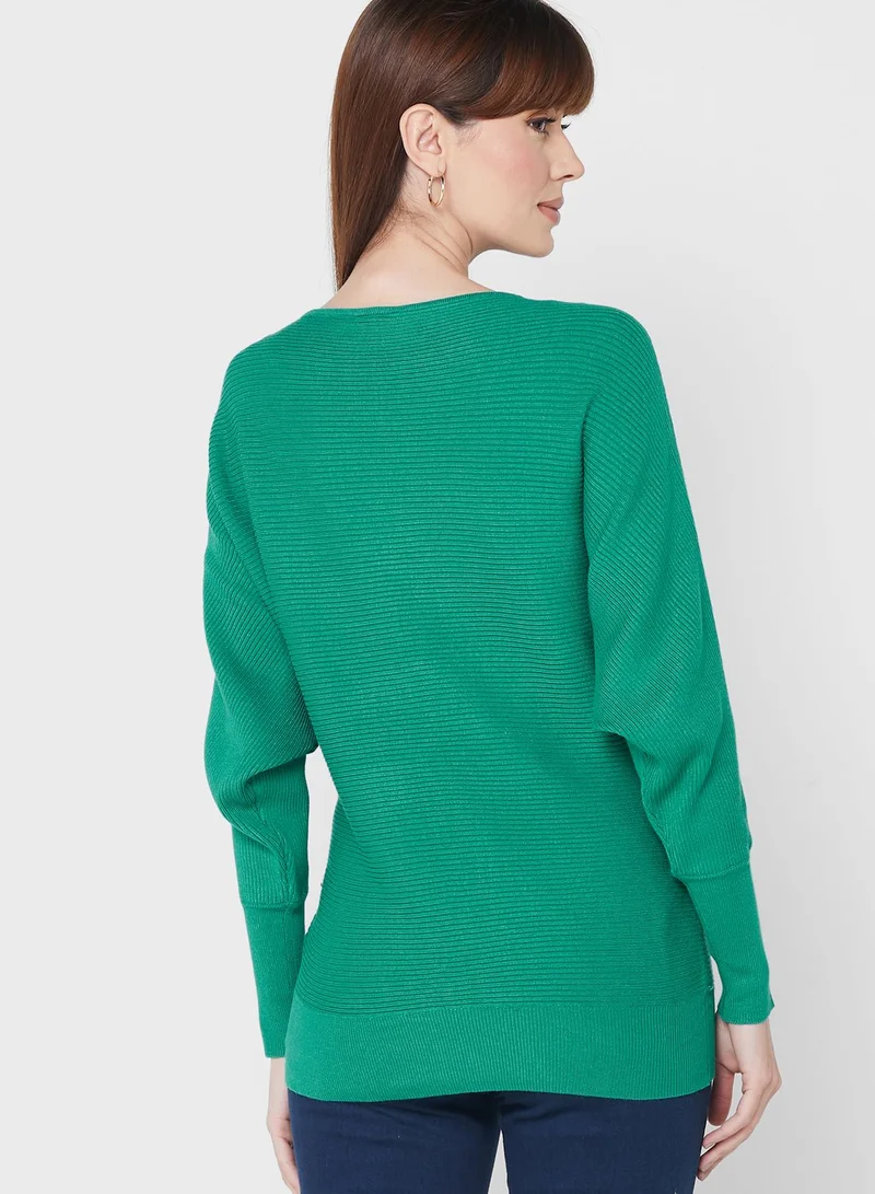 Mamalicious Boat Neck Knitted Top
