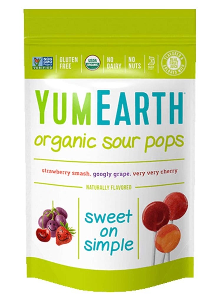 يام إيرث حلوى مصاص الفواكه الحامضة العضوية - Image 1