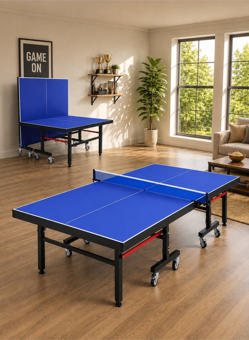 WAKYME Foldable Ping Pong Table – Tournament Quality, Single Player Playback Mode - Image 1