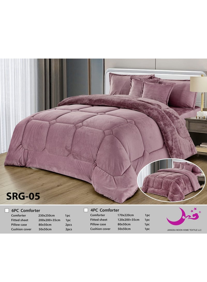 Moon King Size for Winter Microfiber Duvet Cover Set - Image 1