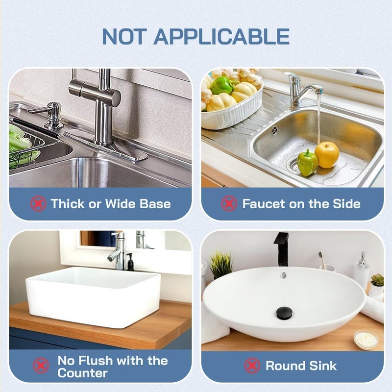 Lux Household Lux Household Silicone Faucet Handle Drip Catcher Tray - Self-Draining Kitchen Sink Splash Guard with Adjustable Coil Opening - Sink Faucet Mat with Cleaning Towel (Ivory)  - Image 4