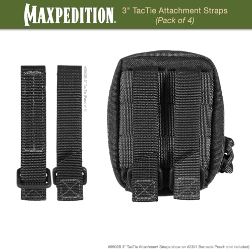 Maxpedition 3-Inch TacTile - Pack Of 4 (Black) - Image 4