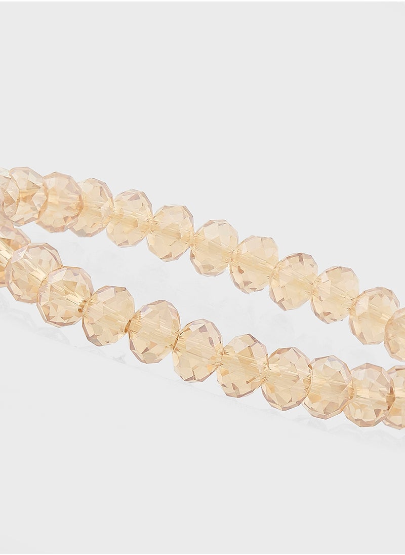 BUCKLEY LONDON - Glass Bead Stacker Bracelet - Image 1
