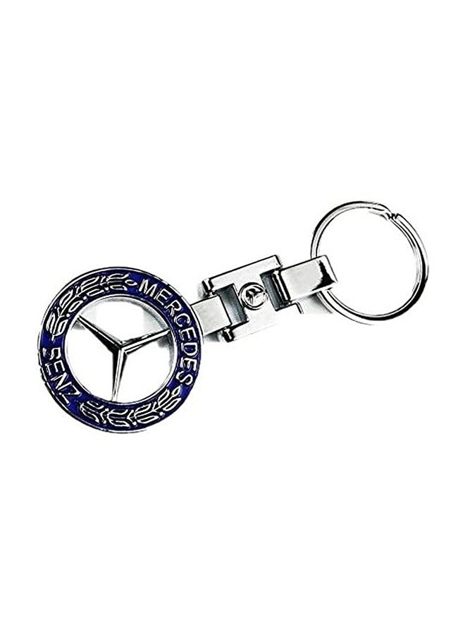 Keychain made of shiny Mercedes sign