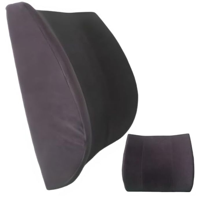 BACKHUGGAR TRADITONALREGULAR STYLE THE ORIGINAL LUMBAR CUSHION BLACK