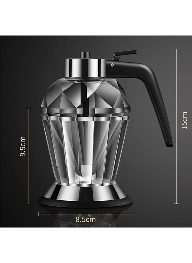 Arabest - 200ml Glass Honey Dispenser No Drip Glass with Stand Olive Oil Bottle Dispenser Oil Dispenser Maple Syrup Dispenser Honey Pourer Dispenser Honey Pot Honey Jar Sauces Dispenser Bee Decor - Image 1
