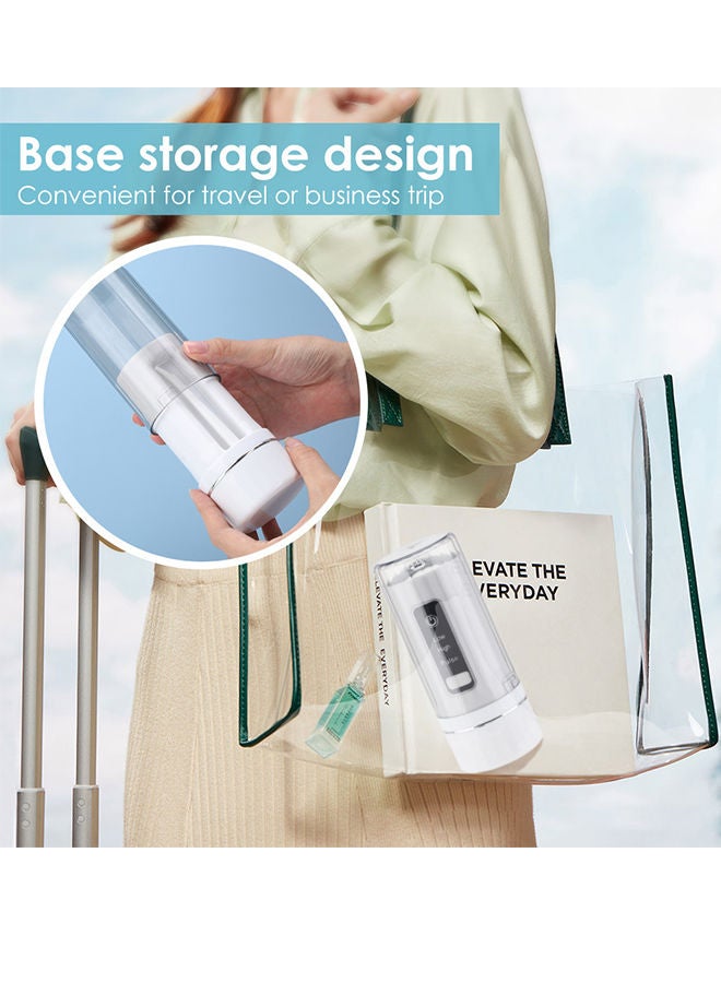 Sharpdo Portable and stowable irrigator，Cordless Water Tooth Flosser Rechargeable Oral Irrigator Portable for Teeth Dental Flosser , IPX7 Waterproof, 4 Jet Tips for Travel and Home Use - Image 4