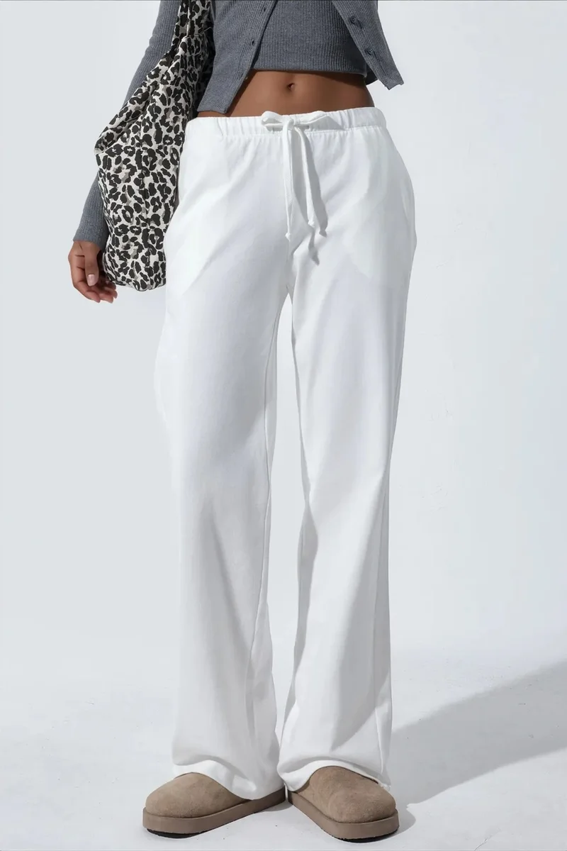 Busem BUSEM Women's Elastic Waist Straight Leg Pants