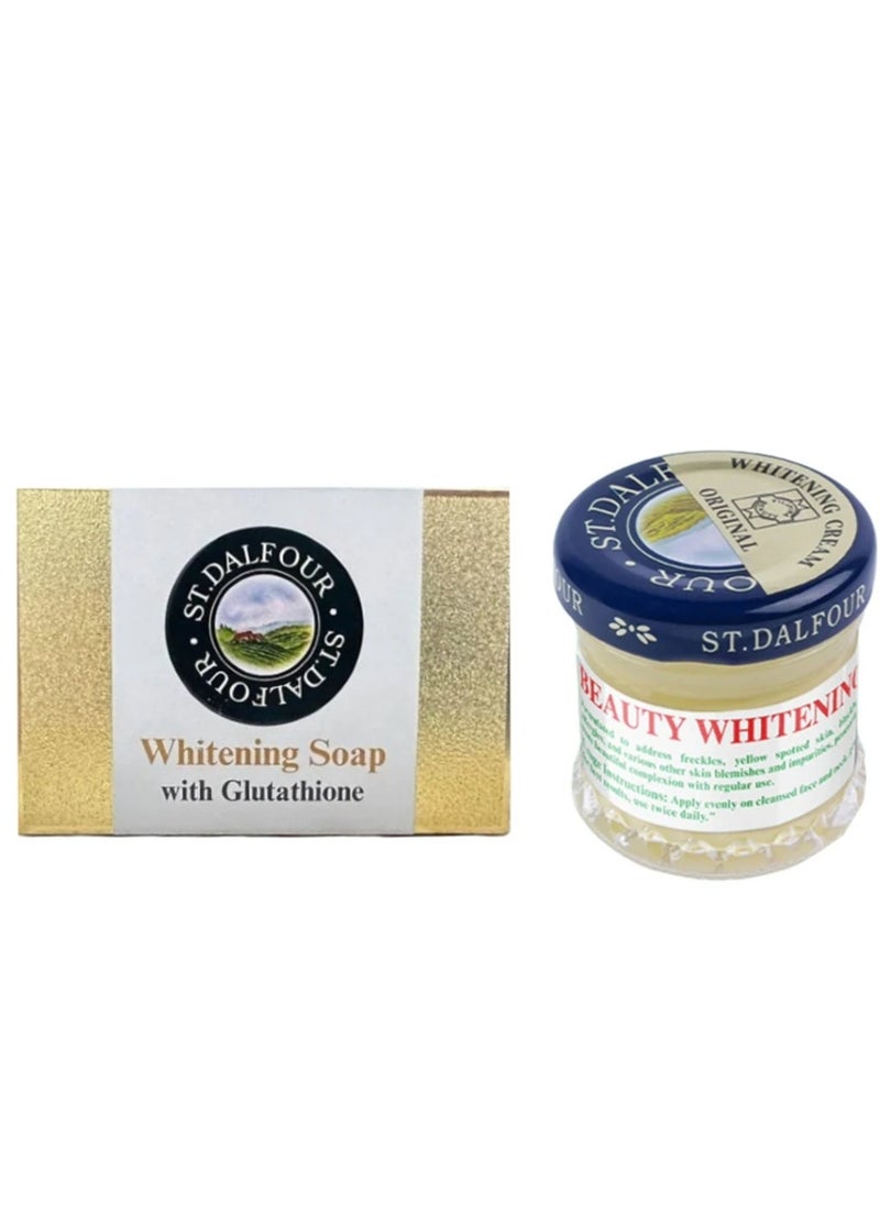 St.Dalfour Beauty Whitening Cream +Whitening Soap with Glutathione  - Image 1