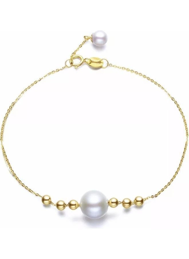NIBEMINENT - Gold Plated With Pearl Bracelet - Image 1