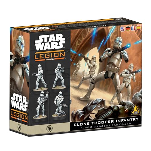 Asmodee Star Wars Legion Clone Troopers Infantry Expansion Tabletop Miniatures Game Strategy Game for Kids and Adults Ages 14 2 Players 90 Min Playtime - Image 1