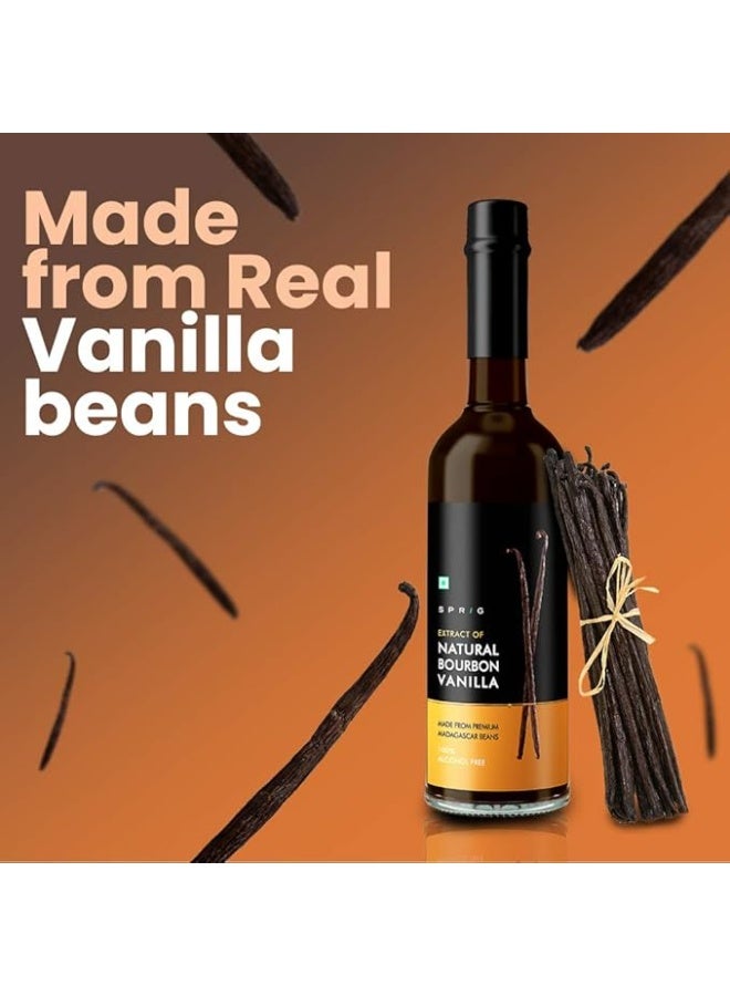 SPRIG Natural Bourbon Vanilla Extract, 50ml , Halal & 100% Alcohol Free Pure, Gluten Free, Non GMO ,Made With Madagascar Vanilla Beans, For Baking & Cooking - Image 3