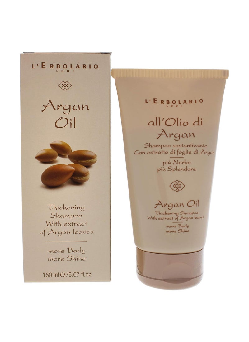 L'Erbolario L'Erbolario Argan Oil Thickening Shampoo - Creamy Cleansing Treatment - Ideal For All Hair Types - Rich And Nourishing Formula - Protects, Leaves Hair Shiny And Full Of Body - 5.07 Oz 