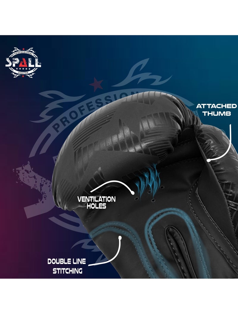 Spall Professional Boxing Gloves For Strong Punches Sparring And Kickboxing Fighting Punch Bag Workout Muay Thai And Training-10oz - Image 3