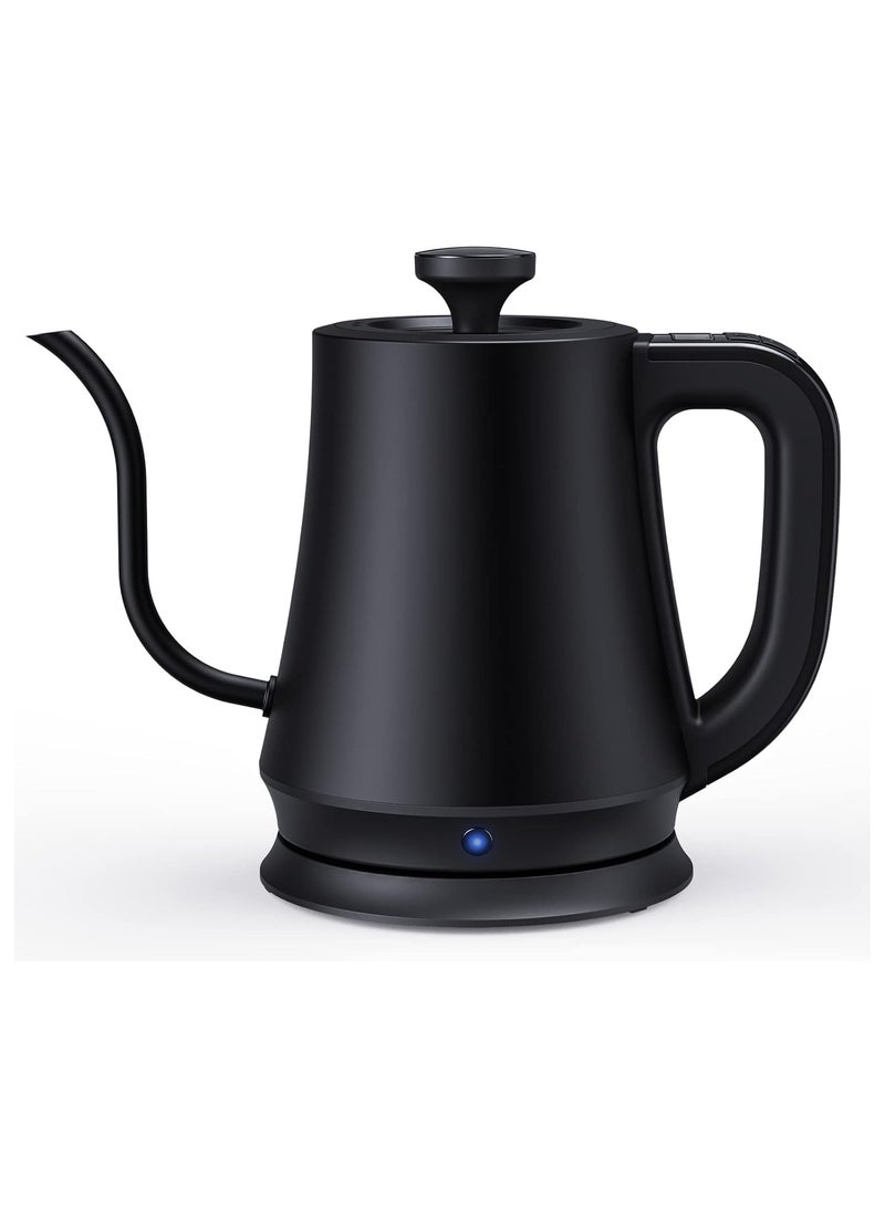 INVEIN Electric Gooseneck Kettle 1L - Temperature Control & Hold - 1200W Stainless Steel Electric Water Kettle - Coffee Kettle for Specialty Coffee Pour-Over, Quick Heating & Dry-Boil Protection - Image 1