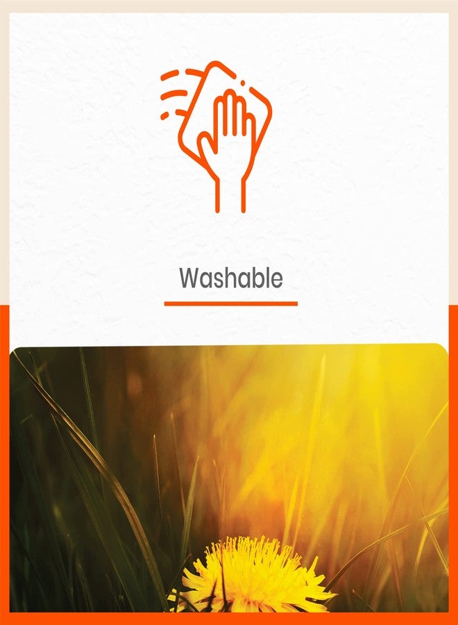 Bathla مفارش طاولة باثلا - طقم من 6 قطع - 45 سم × 30 سم، مصنوعة من مادة PVC، مفارش وأكواب لطاولة الطعام المنزلية | متعددة الاستخدامات، مقاومة للحرارة، مقاومة للماء وقابلة للغسل | ماتوركس (أوباد) - Image 5