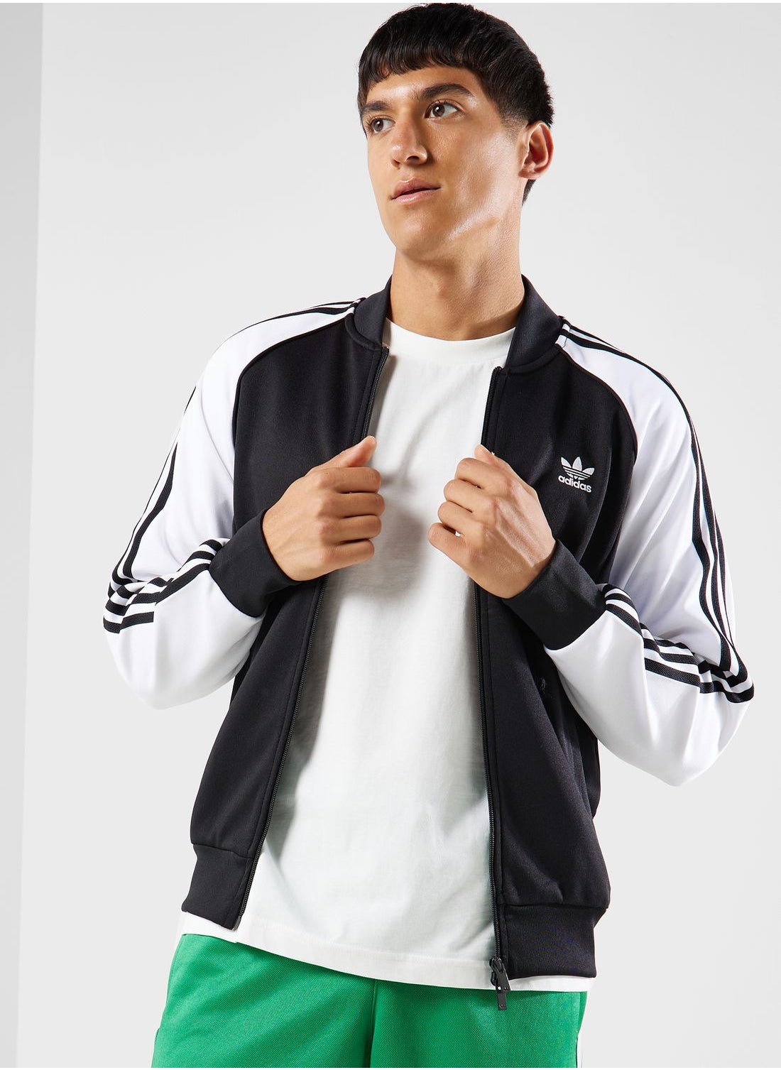 adidas Adicolor Graphics Monogram SST Track Jacket - Black, Men's  Lifestyle