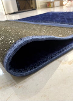 MAXQON Prayer Mat Soft And Thick (Size-80x120cm) Islamic Prayer Rug Musallah, Color Blue  - Image 5