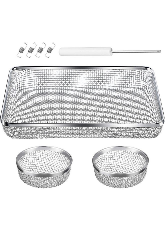 TOODOO 3 Pack Flying Insect Screen RV Furnace Vent Cover (2.8 Inch)(8.5 x 6 Inch) Stainless Steel Mesh with Installation Tool - Image 1