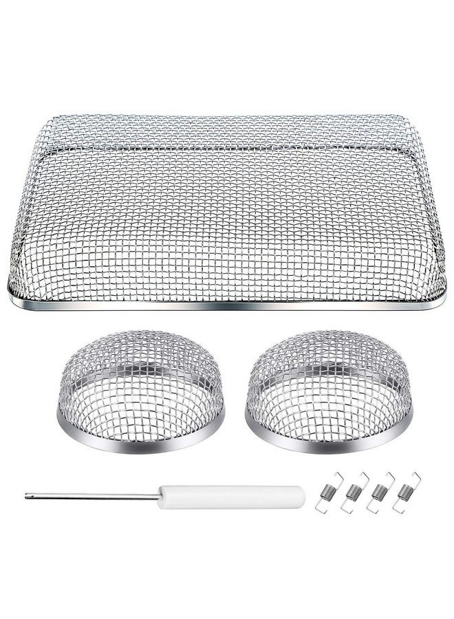TOODOO 3 Pack Flying Insect Screen RV Furnace Vent Cover (2.8 Inch)(8.5 x 6 Inch) Stainless Steel Mesh with Installation Tool - Image 3