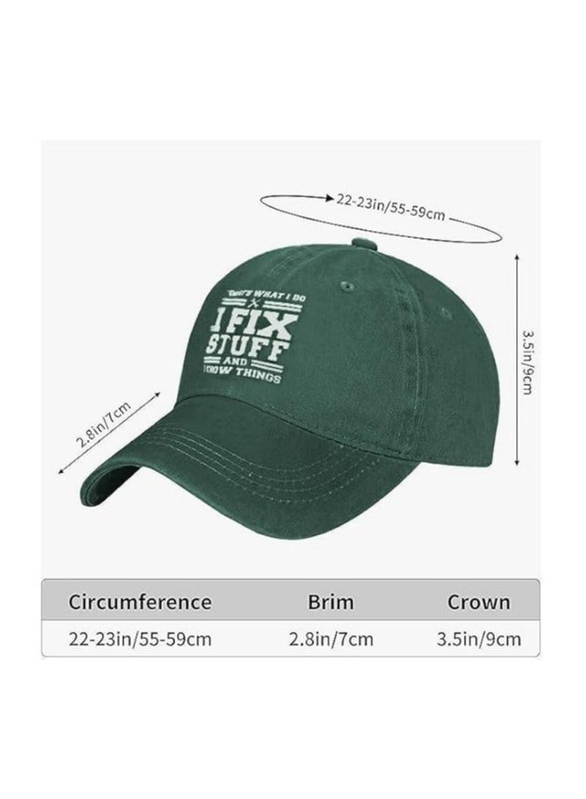 Vintage Baseball Cap Mens Classic Washed Cotton Adjustable Dad Cap Gifts Ideas for Birthday - Image 2
