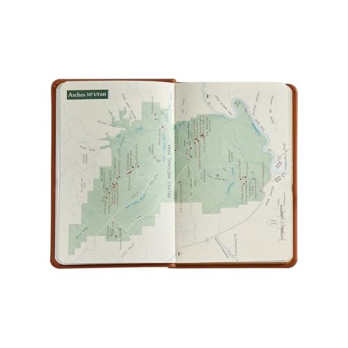 Graphic Image U.S. National Parks Guide & Journal, Genuine Leather, Green, 3.75"x4.8" - Image 3