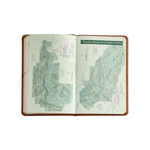 Graphic Image U.S. National Parks Guide & Journal, Genuine Leather, Green, 3.75"x4.8" - Image 4