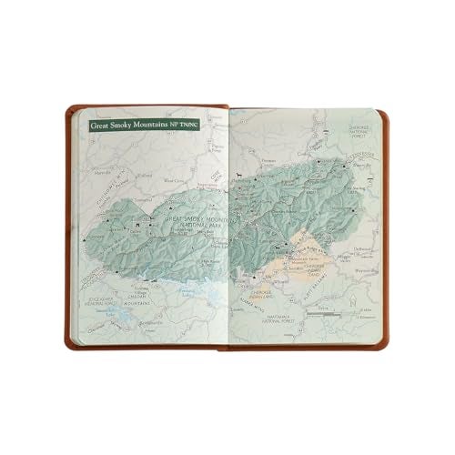 Graphic Image U.S. National Parks Guide & Journal, Genuine Leather, Green, 3.75"x4.8" - Image 5