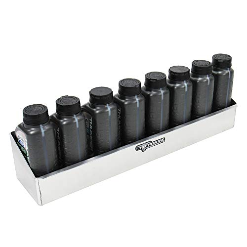Pit Posse 564 Oil Shelf Caddy 8 Bottle Rack Holder 24" - Made in USA - Holds 8 Quarts of Automotive Motor Engine Oil - Enclosed Race Trailer Shop Garage Aluminum Storage Organizer (Silver) - Image 2