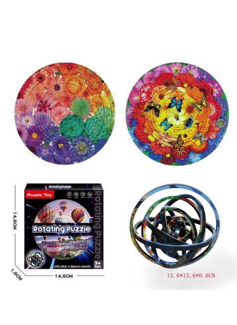 Rotating Puzzle Puzzle Decompression 3D Flip Puzzle Toy