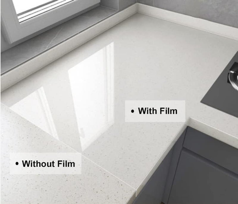 Sun Bird Kitchen Anti-Oil & High-Temperature Resistance Transparent Tile Sticker, Kitchen Backsplash Clear Wall Protector, Splash Protection Moisture Proof Self Adhesive (19" x 60" Inch) - Image 1