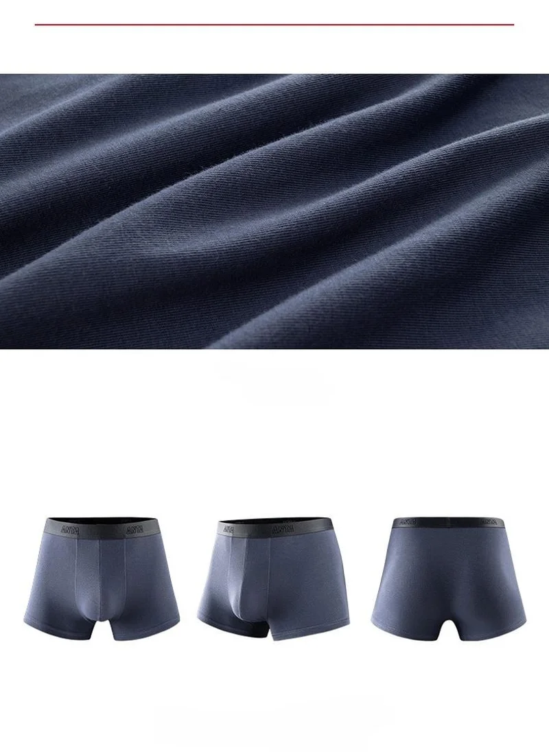 ANTA Black/D.Grey/Greyish Blue 3-Pack Lifestyle Sports Underwear - Lifestyle for Men | Best Price UAE