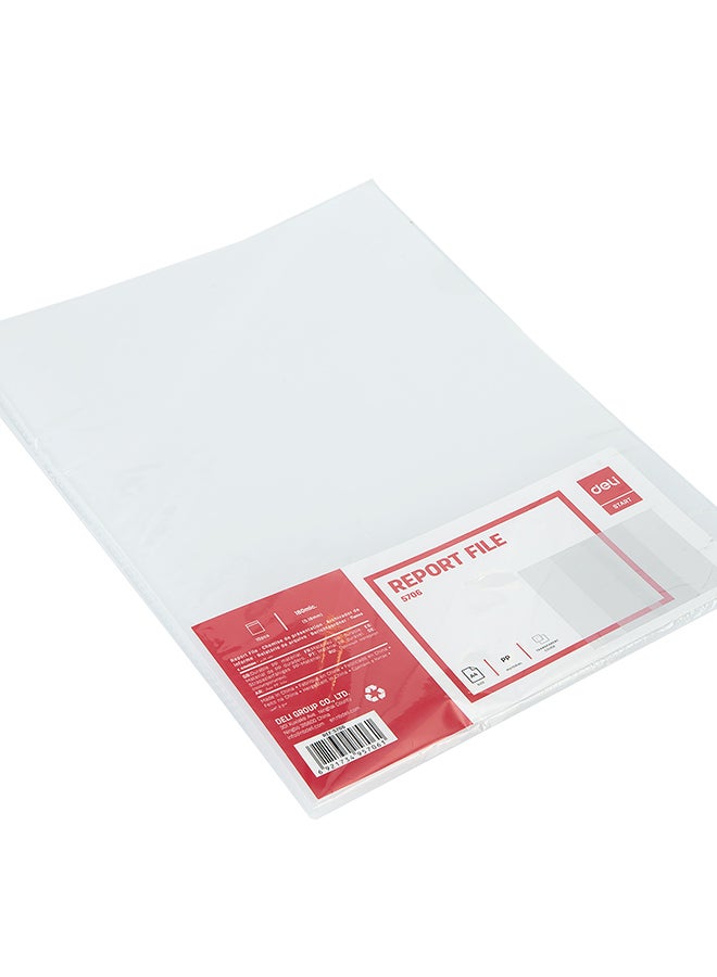 DELI REPORT FILE A4 TRANSPARENT E5706 (10 PCS) - Image 2