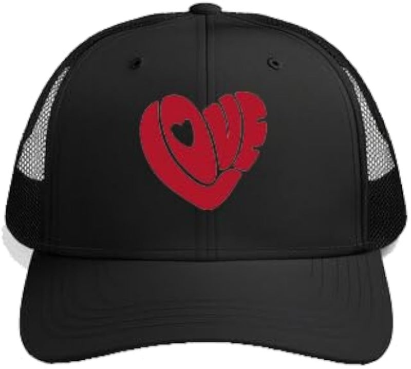 LOVE Plain unisex baseball cap Black