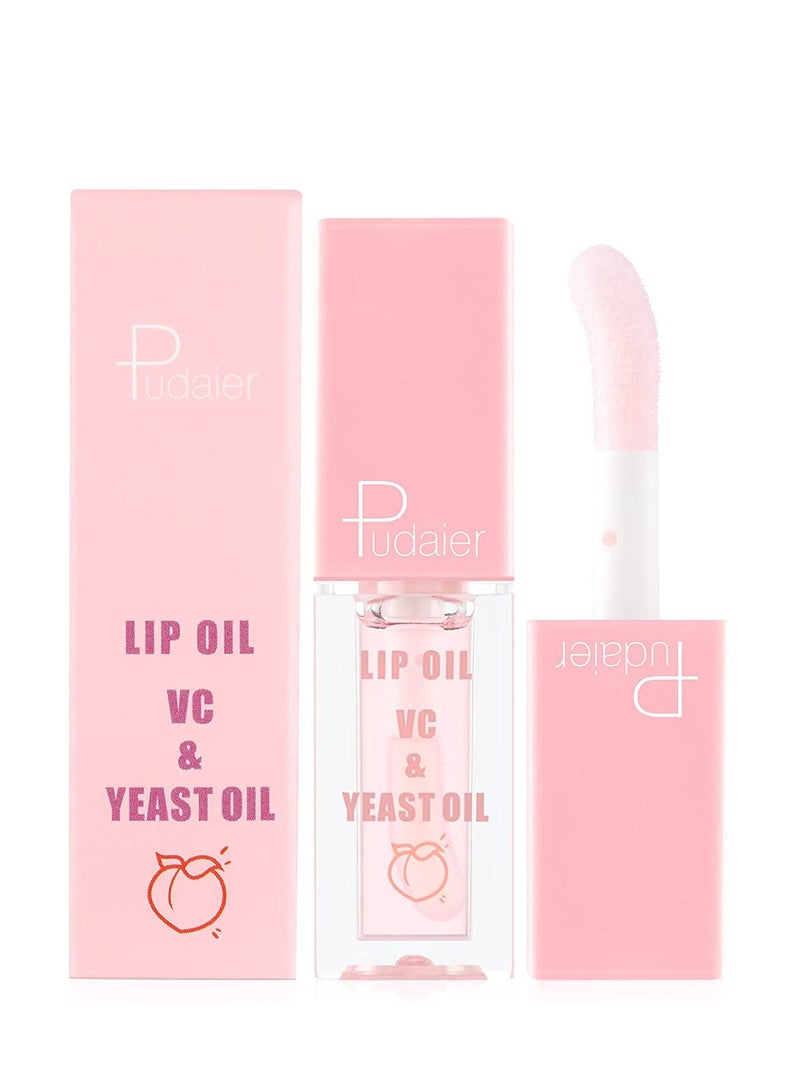 pudaier Moisturizing and Hydrating Peach Flavored Extract Lip Oil - Image 1