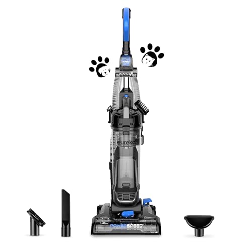 Eureka PowerSpeed Lightweight Upright Vacuum Cleaner for Carpet and Hard Floor, Powerful Bagless Upright Vacuum Cleaner for Home Pets, NEU181A, Blue - Image 1