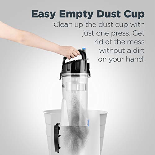 Eureka PowerSpeed Lightweight Upright Vacuum Cleaner for Carpet and Hard Floor, Powerful Bagless Upright Vacuum Cleaner for Home Pets, NEU181A, Blue - Image 5