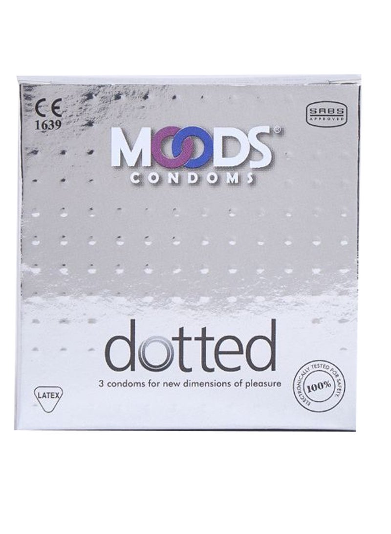 Moods Dotted Condoms 3 Pieces  - Image 1