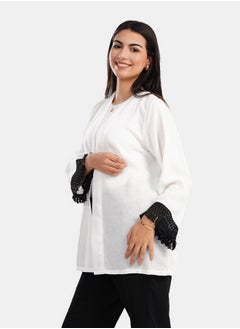 Clue Cardigan with Fringe Cuffs  - Image 2