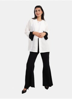 Clue Cardigan with Fringe Cuffs  - Image 1