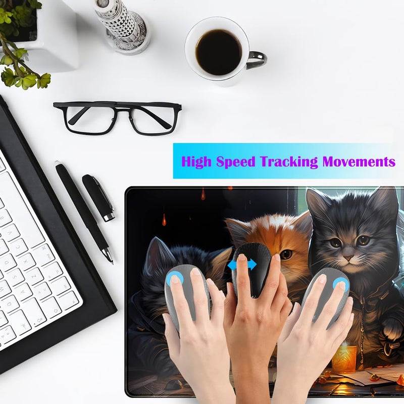 TENG DA QING Commander Roleplay Desk Pad Mat Role Gaming XXL Big Mouse Pad Gaming Tabletop Game Gamer Gift - Mousepad XXL Laptop Computer Keyboard Pad with Stitched Edges Anti-Slip Funny Deskpad 31.5x15.7 in - Image 4